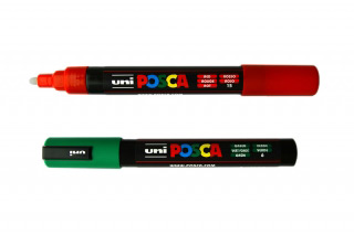 Маркер для мечения пчелиных маток на водной основе Uni Posca 1,8-2,5мм (круглое перо) PC-5M