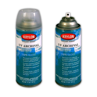 Аэрозольный защитный лак для художественных работ и декора KRYLON UV Archival Varnish