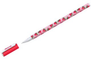 Ручка шариковая Berlingo "Funline. Fruits", синяя, 0,7мм, толщина линии 0,5мм,рисунок на корпусе