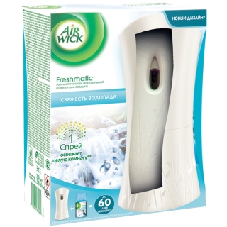 Комплект освежитель воздуха авт. и смен. блок Airwick Freshmatic Свежесть водопада, 250мл