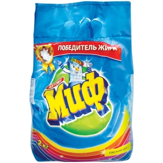Порошок для машинной стирки Миф Свежий цвет, 2кг