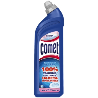 Средство для туалета Comet Весенняя свежесть, гель, 750мл
