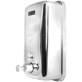Диспенсер для жидкого мыла BXG, наливной, нерж.сталь, механический, хром, 1л