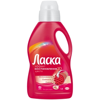 Гель для стирки Ласка Восстановление цвета, 1л