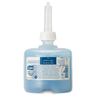 Картридж с жидким мылом-гелем для тела и волос Tork Premium (S2), (для кода 153089), 475мл