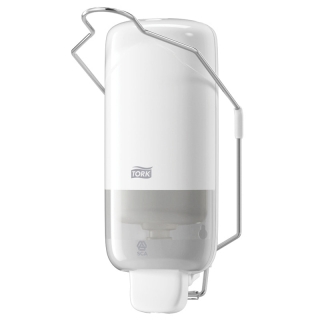 Диспенсер для жидкого мыла Tork Elevation(S1), пластик, с локтевым приводом, белый, 1л