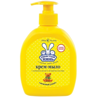 Мыло-крем жидкое Ушастый нянь детское Оливковое масло и алоэ, с дозатором, 300мл