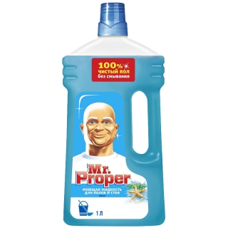 Средство для мытья полов и стен Mr.Proper Океан, 1л