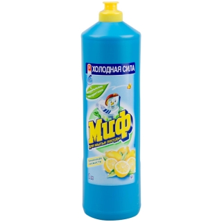 Средство для мытья посуды Миф Лимонная свежесть, 1л