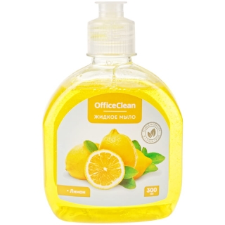 Мыло жидкое OfficeClean Лимон, 300мл