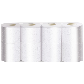 Бумага туалетная Veiro Professional Comfort, 2-слойная, 8шт., 25м/рул, тиснение, белая