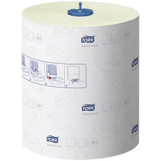 Полотенца бумажные в рулонах Tork Matic Advanced(H1), 2-слойные, 150м/рул, тиснение, зеленые