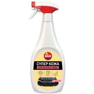 Средство для чистки мебели Bagi Супер кожа, спрей, 400мл