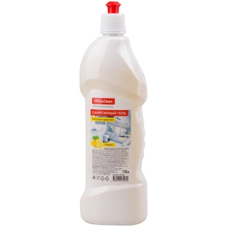 Чистящее средство OfficeClean Professional Санитарный гель. Лимон, кислота, пуш-пул, 750мл