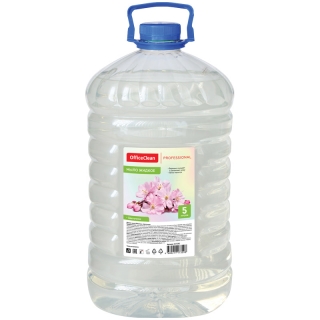 Мыло жидкое OfficeClean Proffesional. Цветочное, прозрачное, ПЭТ, 5л