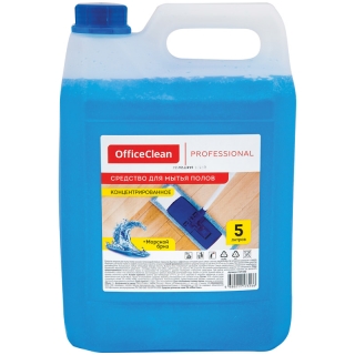 Средство для мытья полов OfficeClean Proffesional Морской бриз, концентрат, канистра, 5л