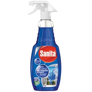 Средство для мытья стекол Sanita Антипыль, спрей, 500мл