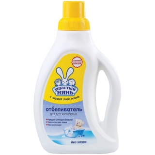 Средство для отбеливания и чистки тканей Ушастый нянь, жидкий, без хлора, 750мл