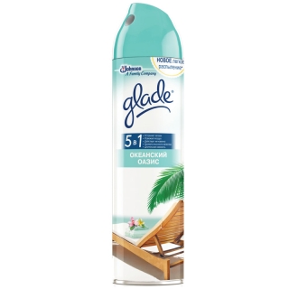 Освежитель воздуха аэрозольный Glade Океанский оазис, 300мл