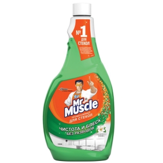 Средство для мытья стекол Mr.Muscle Утренняя роса, 500мл, сменный флакон