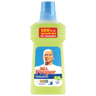 Средство для мытья полов и стен Mr.Proper Бодрящий лайм и мята, 500мл