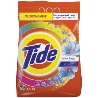Порошок для машинной стирки Tide Color Lenor Эффект, 4,5кг