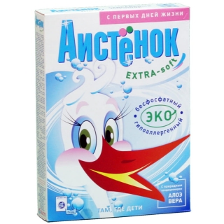 Порошок для машинной и ручной стирки Аистенок Soft, 400г