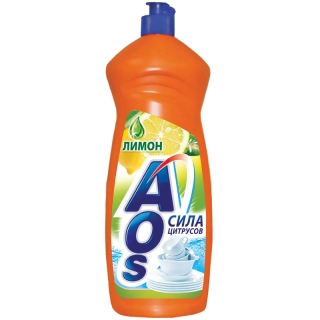 Средство для мытья посуды AOS Лимон, 900мл
