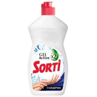 Средство для мытья посуды Sorti Gel Active. Глицерин, 450мл