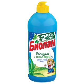 Средство для мытья посуды Биолан Бальзам Алоэ вера ,450мл