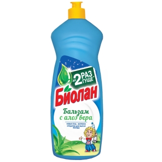 Средство для мытья посуды Биолан Бальзам Алоэ вера, 900мл