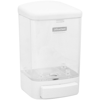 Диспенсер для жидкого мыла OfficeClean Professional, наливной, ABS-пластик, механический, белый, 1л