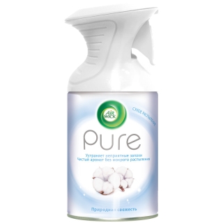 Освежитель воздуха аэрозольный Airwick Pure. Природная свежесть, сухое распыление, 250мл