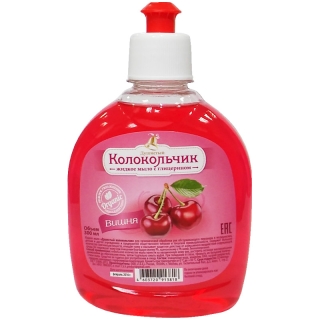 Мыло жидкое Душистый Колокольчик Вишня, пуш-пул, 300мл