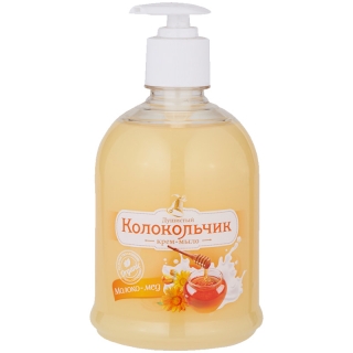 Мыло-крем жидкое Душистый Колокольчик Молоко - мед, с дозатором, 500мл