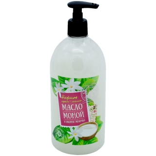 Мыло-крем жидкое Душистый Колокольчик Масло моной с овсяным молочком, с дозатором, 1л