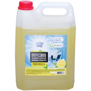 Универсальное моющее средство Семь Звезд Прогрессивное. Лимон, 5л, канистра