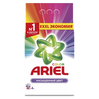 Порошок для машинной стирки Ariel Color, 6кг