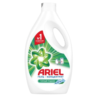 Гель для стирки Ariel Горный родник, концентрат, 2,6л