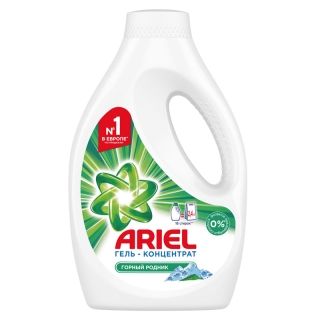 Гель для стирки Ariel Горный родник, концентрат, 1,04л