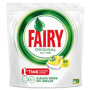 Капсулы для посудомоечной машины Fairy Original. All in1. Лимон, 84шт.