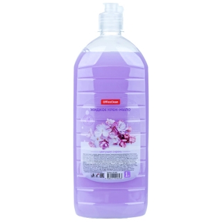 Мыло-крем жидкое OfficeClean Цветущая сирень, с дозатором, 1л