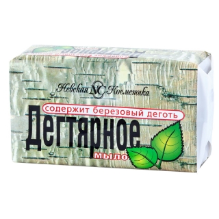 Мыло туалетное Невская Косметика Дегтярное, пленка, 140г