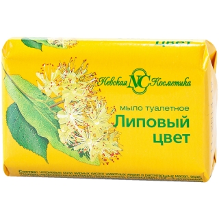 Мыло туалетное Невская Косметика Липовый цвет, бумажная обертка, 90г