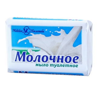 Мыло туалетное Невская Косметика Молочное, бумажная обертка, 90г