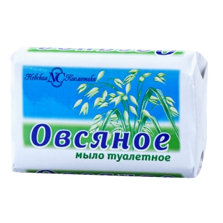 Мыло туалетное Невская Косметика Овсяное, бумажная обертка, 90г