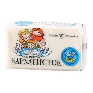 Мыло туалетное Невская Косметика Бархатистое, пленка, 140г