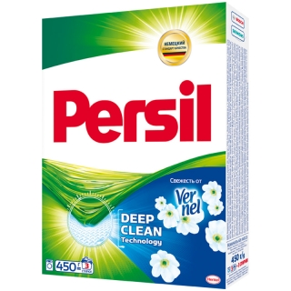 Порошок для машинной стирки Persil Свежесть от Vernel, для белого белья, 450г