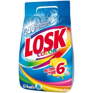 Порошок для машинной стирки Losk Color, 2,7кг