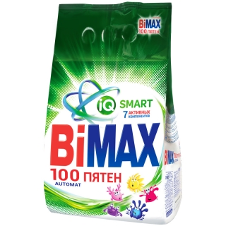 Порошок для машинной стирки BiMax 100 пятен, 6кг
